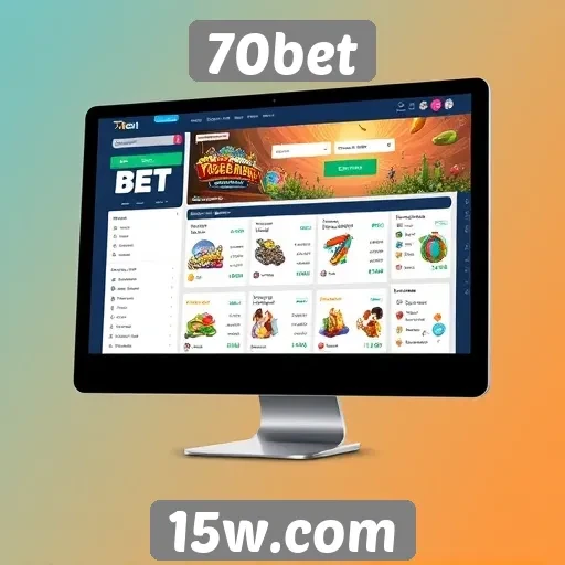 Facilidade de uso e design do site 70bet