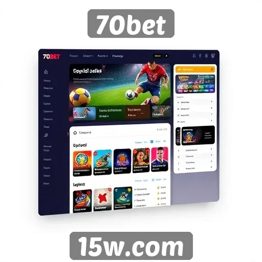 Análise da interface do usuário no 70bet